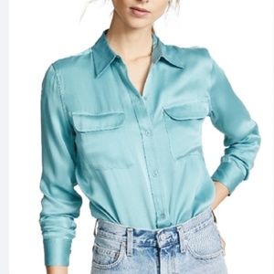 Equipment Slim Signature Silk Shirt Brand New SZ XS